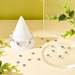 40 шт. 4 цвета 304 нержавеющая сталь стразы подвески-цветы шармы&nbsp;STAS-DC0011-41