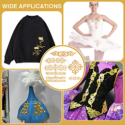 16 шт. 8-х стильная полиэстеровая компьютерная вышитая тканевая нашивка DIY-NB0007-02