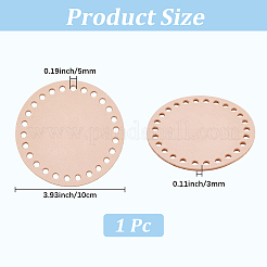 Fonds de sac au crochet en cuir de vache&nbsp;FIND-WH20007-164A