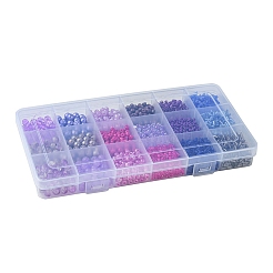 Kit per la ricerca di gioielli con perline rotonde in vetro fai da te e perline&nbsp;DIY-FS0005-95