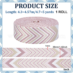 Nastro in poliestere jacquard vintage&nbsp;OCOR-WH0111-143