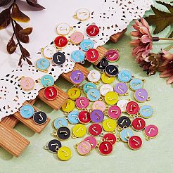 120шт 12 цвета позолоченные подвески из сплава&nbsp;ENAM-SZ0001-64J