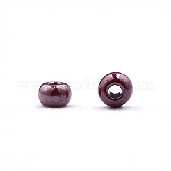 11/0 チェコ不透明ガラスシードビーズ  光沢のある  ラウンド  サドルブラウン  2.2x1.5mm  穴：0.7mm  約500 G /袋&nbsp;SEED-N004-003B-12