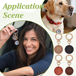 Наборы для изготовления круглых деревянных подвесок своими руками&nbsp;HJEW-FG00031