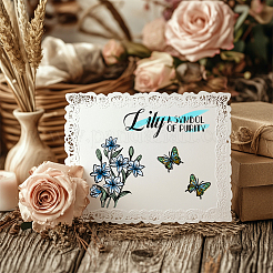 ПВХ пластиковые прозрачные штампы DIY-WH0631-0742