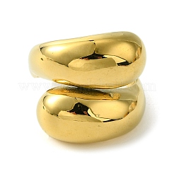 Кольца-капли из нержавеющей стали 304 с ионным покрытием (IP) для женщин RJEW-Q815-08G-M