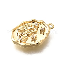 Латунные микро проложить кубического циркония подвески&nbsp;LS-KK-Q035-16C-G