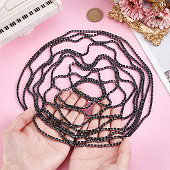 1 шт. сетчатый головной убор со стразами AJEW-HY0002-55B