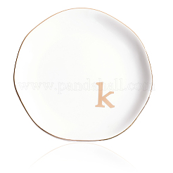 Круглая керамическая тарелка для украшений AJEW-WH20067-023C