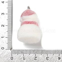 Рождественские подвески из непрозрачной смолы с эффектом флокирования&nbsp;LS-RESI-C064-01D