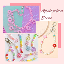 100шт прозрачная акриловая рамка из бусин&nbsp;MACR-SP0002-02