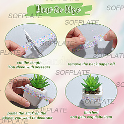 5 м самоклеящаяся лента со звездочками из смолы DIY-SP0004-56I