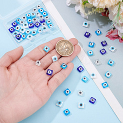 60шт 5 цвета ручной работы сглаз бусины лэмпворк&nbsp;LAMP-NB0002-19