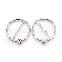 Schnallenclip aus Aluminium&nbsp;PALLOY-WH0056-06P