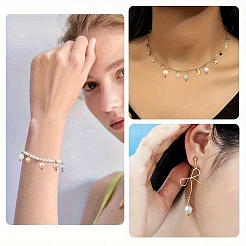 100шт 10 цвета стеклянные подвески&nbsp;PALLOY-YW00100