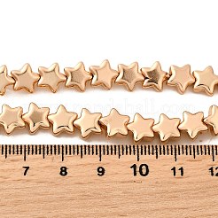 Стеклянные бусины с гальваническим покрытием &nbsp;EGLA-V001-07