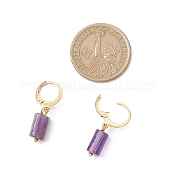 3 пара серег из нержавеющей стали 304 с натуральными камнями и застежкой-русиком EJEW-JE06527-02