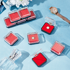 Пластиковые презентационные коробки для хранения и демонстрации бейджей AJEW-WH0502-11