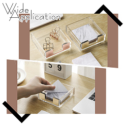 3 porta blocco note quadrato in acrilico a 3 colori&nbsp;OFST-GO0001-10