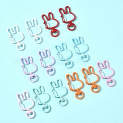 14 шт. окрашенных распылением экологически чистых застежек-карабинов из сплава FIND-FS0004-60