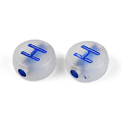 Светящиеся матовые акриловые бусины FACR-T008-02H