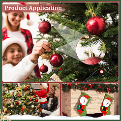 30 шт. 3-х цветная прозрачная акриловая бусина с железными крючками для украшения&nbsp;HJEW-PH02218