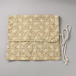 Sacs de rangement pour outils de tricot en polyester imprimé de fleurs&nbsp;AJEW-WH20054-349A