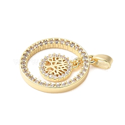 Латунные микро проложить кубического циркония подвески KK-D357-02B-G