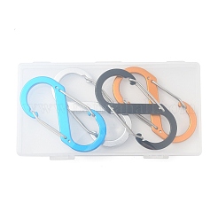 4 шт. двухцветные алюминиевые сплавные карабины для скалолазания FIND-CA0002-27A