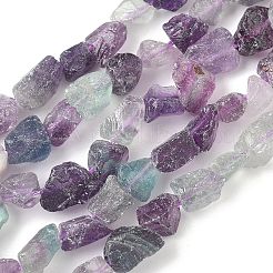 Необработанные необработанные бусины из натурального флюорита G-M453-C06
