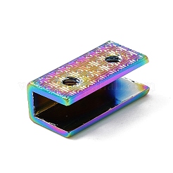 Пряжки края сумки сплава цинка цвета радуги декоративные DIY-WH0304-417