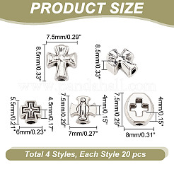 8 пакетик 4-х видов бусин из сплава в тибетском стиле FIND-AR0004-86