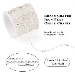 Железные плоские кабельные цепи с латунным покрытием CH-TAC0007-01S