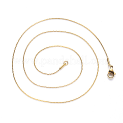 Цепочка-цепочка «Бостон» из нержавеющей стали с вакуумным покрытием PVD 304 NJEW-S420-005D-G