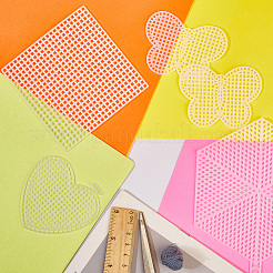 50 шт. 5 стиля пластиковых холстов для самостоятельного изготовления&nbsp;DIY-CP0012-42