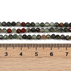 Природные африканские гелиотроп бисер пряди G-S388-A02-3mm