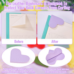 12 шт. Защитные уголки для книг из искусственной кожи двух цветов AJEW-TA0001-98