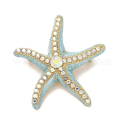 Сплав горный хрусталь брошь JEWB-K027-01B-G