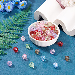 180 pz 6 colori perline di lampwork trasparenti fatte a mano&nbsp;LAMP-TA0002-82