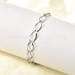 Браслеты-цепочки из нержавеющей стали 304 для женщин BJEW-A051-02P