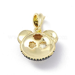 Colgante micropavé cubic zirconia de latón&nbsp;KK-P224-09EB-05