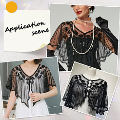 Polyester mit Kunststoffschals&nbsp;AJEW-CY0003-23
