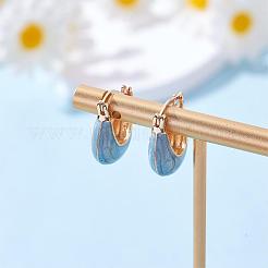 Aretes de aro con arco esmaltado&nbsp;JE1109C