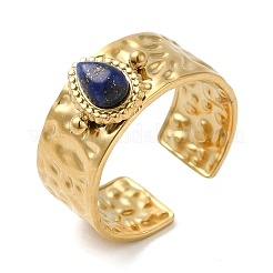 6 шт. набор из 6 колец-манжет из нержавеющей стали 304 в форме капли RJEW-P092-01G-M