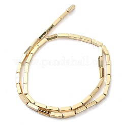 Brins de perles d'hématite non magnétiques synthétiques galvanisées&nbsp;G-I360-Y02-02
