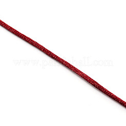 Polyester-Satin-Rattenschwanzkordel&nbsp;LS-OCOR-WH0066-43D
