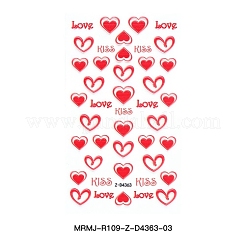 День святого валентина 5d любовь наклейки для ногтей MRMJ-R109-Z-D4363-03