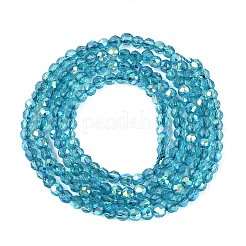 Abalorios de vidrio transparente hebras&nbsp;EGLA-N028-01A-A05
