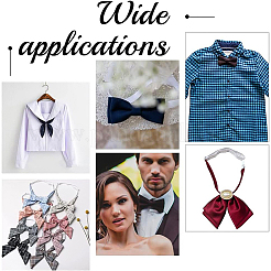 Эластичные удлинители для галстука-бабочки из полиэстера DIY-BC0005-97B