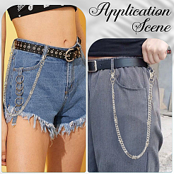 1 шт. цепочка из сплава витая для брюк&nbsp;AJEW-CP0009-36